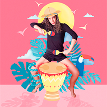 Mi Proyecto del curso: Ilustración exprés con Illustrator y Photoshop. Ilustração tradicional, Ilustração digital e Ilustração vetorial projeto de Paula Masa - 30.04.2018