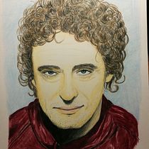 Mi Proyecto del curso:  Retrato realista con lápices de colores. Comic project by Juan Carlos Peña Velastín - 07.22.2018