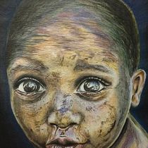 Mi Proyecto del curso:  Retrato realista con lápices de colores. Drawing project by Alena Plyasova - 06.18.2018