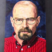 Walter White.. Traditional illustration project by Maria Añonuevo Garcia - 06.18.2018