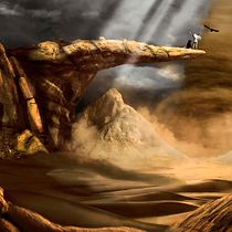 Mi Proyecto del curso: Matte Painting: creando mundos fotorrealistas. Design, Traditional illustration, L, scape Architecture, and Photo Retouching project by kelly victoria - 06.20.2018
