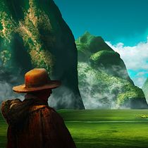 Mi Proyecto del curso: Matte Painting: creando mundos fotorrealistas. Collage, Drawing, Design, and Traditional illustration project by fuentemerino - 06.25.2018