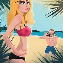 Mi Proyecto del curso: Cara Delevingne y Terry Richardson. Editorial Design, and Traditional illustration project by Catalina Montero Vega - 06.26.2018