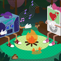 Proyecto final: Balada Retro. Creativit, Digital Illustration, and Vector Illustration project by Diego Baeza Pineda - 06.30.2018