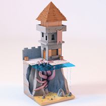Mi Proyecto del curso: Introducción exprés  3D: de cero a render con Cinema 4D. Un projet de 3D , et Architecture de felipe benavides sanchez - 30.08.2018
