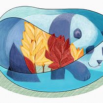Panda de Moebius. Ilustração digital projeto de Antonio Páez - 17.07.2018