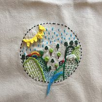 Mi Proyecto del curso: Técnicas básicas de bordado: puntadas, composiciones y gamas cromáticas. Embroider project by Anamaria Sánchez - 07.19.2018