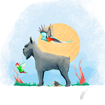 Mi Proyecto del curso: Ilustración digital con lápices de colores. Ilustração tradicional e Ilustração digital projeto de Erick Cruz - 24.07.2018
