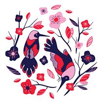 Colección Pattern Emplumada. Design project by Natalia Rojo Mellado - 08.13.2018
