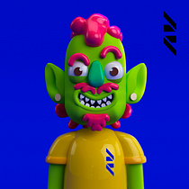 Mi Proyecto del curso: Diseño de personajes en Cinema 4D: del boceto a la impresión 3D. Een project van 3D,  Ontwerp y Traditionele illustratie van jostamayog - 19.08.2018