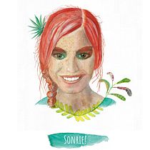 Mi primer retrato en acuarela: La sonrisa de la pelirroja. Un projet de Aquarelle de ines_d - 03.08.2018