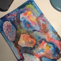 Explorando el universo. Traditional illustration project by Felissa Arias - 08.05.2018