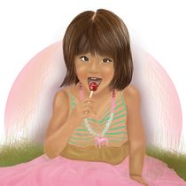 Candy Oriana. Desenho, Desenho a lápis e Ilustração digital projeto de Nayibe Gómez Pérez - 06.08.2018