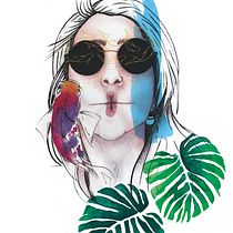 Mi Proyecto del curso: Retrato ilustrado en acuarela. Un projet de Beaux Arts, Dessin artistique, Dessin de portrait, Design , Illustration traditionnelle, Illustration numérique , et Peinture de Laura Hyde Supertramp - 11.08.2018