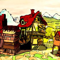 Mi Proyecto del curso: Concept Art: introducción al diseño de escenarios . Concept Art project by Marcela Morales Clavijo - 11.09.2018