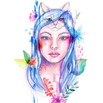 Mi Proyecto del curso: Retrato ilustrado en acuarela. Un projet de  de Cristina Orruño - 17.08.2018