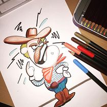 Mi Proyecto del curso: Diseño de personajes: desde el boceto hasta el arte final. Projekt z dziedziny  R i sunek użytkownika Francisco Cervantes - 24.08.2018