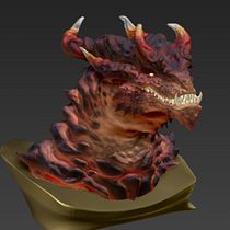 Mi Proyecto del curso: Modelado de personajes en 3D. Projekt z dziedziny 3D użytkownika Federico Villalba - 30.08.2018