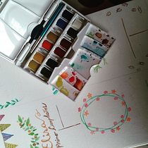 Mi Proyecto, invitación de "mi primer cumpleaños". Traditional illustration project by Jemina Silva Gallardo - 08.30.2018