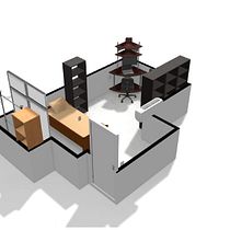 Iniciación al diseño de interiores: Habitación Minimalista. Projekt z dziedziny  Architektura i Architektura wnętrz użytkownika Karla Yuriel Ortiz Soto - 31.08.2018