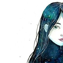 Mi Proyecto del curso: Star Child. Traditional illustration, and Watercolor Painting project by María José Calderón - 09.06.2018