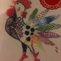 Mi Proyecto del curso: Técnicas de bordado: ilustrando con hilo y aguja. Embroider project by Karin Finkelstein - 09.03.2018