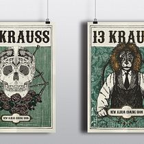 Mi Proyecto del curso: Cartelismo ilustrado "13KRAUSS". Projekt z dziedziny Design,  Projektowanie plakatów i Projektowanie graficzne użytkownika Sara Ge Hache - 04.09.2018