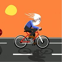 Ciclista rasta.. Un progetto di Animazione 2D di Andrés Gutiérrez - 16.11.2018