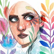 Mi Proyecto del curso: Retrato ilustrado en acuarela. Een project van Digitale illustratie y Aquarelschilderen van Shantall Alam - 08.09.2018