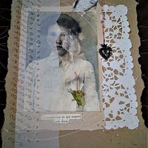 "Mi Corazón salta de emoción" Bordado en papel (Puntada Morse y Punto Francés) Ein Projekt aus dem Bereich Stickerei von Brenda Paola Cristán García - 12.09.2018