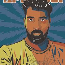 Afiche disco Diego. Traditional illustration project by Diego Spi - 09.17.2018
