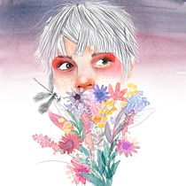 Mi Proyecto del curso: Retrato ilustrado en acuarela. Un progetto di Illustrazione tradizionale di mireialledo - 21.09.2018