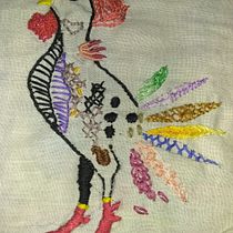 Mi Proyecto del curso: Técnicas de bordado: ilustrando con hilo y aguja. Embroider project by Leticia Botello - 10.10.2018