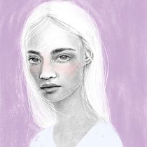 Mi Proyecto del curso: Retrato con lápiz, técnicas de color y Photoshop. Projekt z dziedziny  Sztuki piękne użytkownika Estef Baena - 19.10.2018