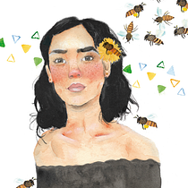 Mi Proyecto del curso: Retrato ilustrado en acuarela. Un progetto di Disegno di Polina Shishkina - 20.10.2018