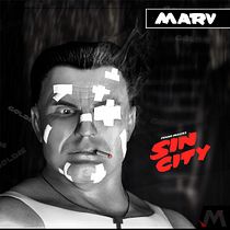 Marv - Sin City / Primer Modelado. Projekt z dziedziny 3D, Projektowanie postaci 3D i  Modelowanie 3D użytkownika Jhon Marín - 08.11.2018