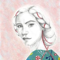 Mi Proyecto del curso: Retrato con lápiz, técnicas de color y Photoshop. Projekt z dziedziny  użytkownika Jazmín Da Silva - 24.10.2018