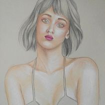Mi Proyecto del curso: Ilustración con pastel y lápices de colores. Un progetto di Belle arti, Disegno, Disegno di ritratti e Illustrazione tradizionale di Maitane Andueza - 24.10.2018