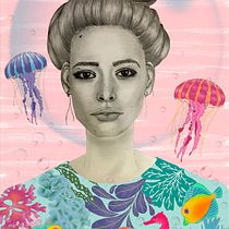 Mi Proyecto del curso: Retrato con lápiz, técnicas de color y Photoshop. Projekt z dziedziny R, sunek ołówkiem i Portret użytkownika Carolina Apolaya Csirke - 30.10.2018