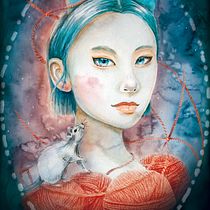 Mi Proyecto del curso: Retrato ilustrado en acuarela. Een project van Traditionele illustratie,  Beeldende kunst, Schilderij,  Tekening, Aquarelschilderen,  Portrettekening y  Artistieke tekening van laura_greenvil - 29.06.2021