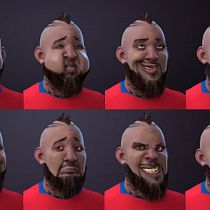 Mi Proyecto del curso: Rigging: articulación facial de un personaje 3D Ein Projekt aus dem Bereich 3D, Rigging und Design von 3-D-Figuren von Phanto_Coke - 26.11.2018