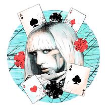 Lady Gaga Retrato Ilustrado. Ilustração tradicional projeto de Aida León Vila - 11.11.2018