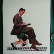 Portada para el libro "Qué harías si no tuvieras miedo" de Borja Vilaseca.. Un projet de Collage de Antonio Magaña del Arco - 14.11.2018