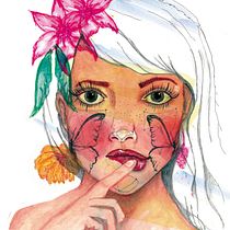 Mi Proyecto del curso: Retrato ilustrado en acuarela. Een project van Digitale illustratie van Lidia Cantos - 19.11.2018