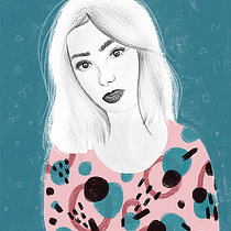 Mi Proyecto del curso: Retrato con lápiz, técnicas de color y Photoshop. Projekt z dziedziny Trad, c, jna ilustracja, Ilustracja c i frowa użytkownika Marta Egea - 21.11.2018