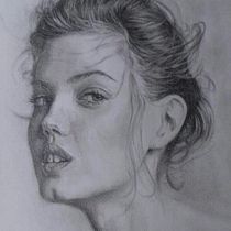 Mi Proyecto del curso: Retrato realista con lápiz de grafito. Un progetto di Disegno a matita e Disegno di ritratti di bruno gamarra - 07.12.2018