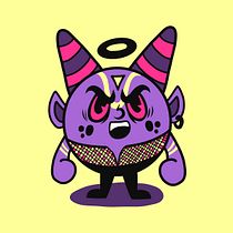 Devil. Projekt z dziedziny  R, sunek, Projektowanie postaci, Trad, c, jna ilustracja, Ilustracja c, frowa, Grafika wektorowa, Produkcja audiowizualna i  Sound design użytkownika Panchis Oii - 27.11.2018