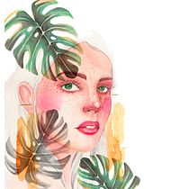 Mi Proyecto del curso: Retrato ilustrado en acuarela. Un progetto di Illustrazione tradizionale di CindyRella Avendaño Arboleda - 01.12.2018