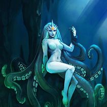 Mi Proyecto del curso: Diseño de personajes para concept art - Seawitch Ein Projekt aus dem Bereich Concept Art von Liliana Márquez - 10.12.2018