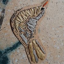 Como un pájaro libre (montaje a partir de un taller realizado presencialmente y el curso tomado con Gimena Romero). Embroider project by lic_patriciadominguez - 12.06.2018